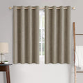 MIULEE 100% Blackout Linen Curtains by MIULEE