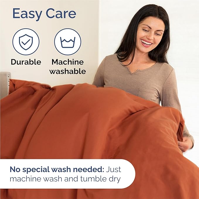 King 6 Piece Sheet Set - Comfy Breathable & Cooling - Ultra-Soft Hotel Luxury Bedding Set with 8-16 Inch Deep Pockets - 1 Flat & 1 Fitted Sheet & 4 Pillowcases - Wrinkle Free & Easy Care - Terracotta
