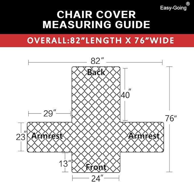 Easy-Going Reversible Couch Cover, Small Chair, Dark Blue/Light Blue | Machine - Image 6