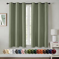MIULEE Blackout Curtains for Bedroom 2 Panels 40 x 54 Inch Long Sage | Thermal by MIULEE