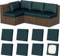 8Pcs Outdoor Cushion Covers, Stretch Patio Furniture Couch Chair Slipcovers | by VORSHAPE