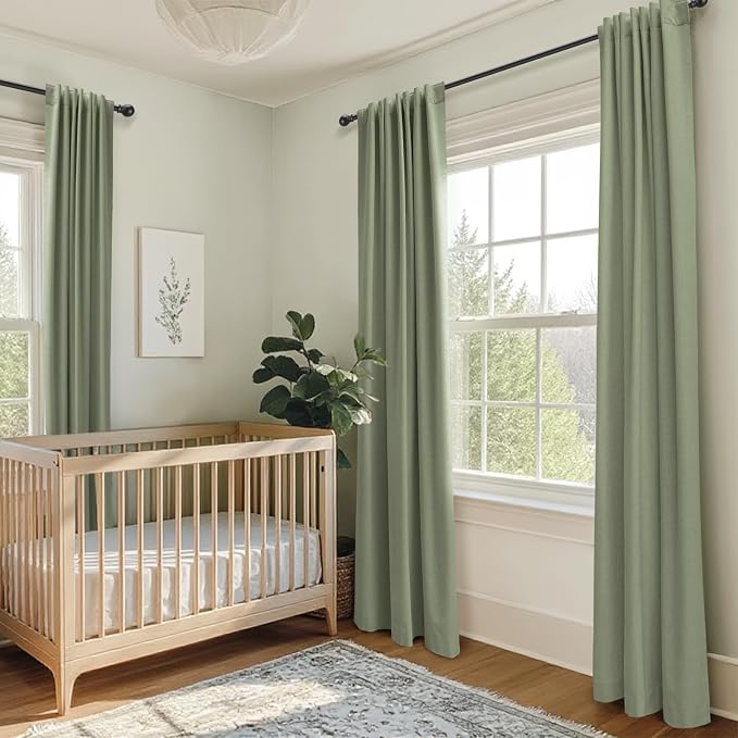 Linen Textured Total Blackout Curtains - Image 6