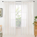 BGment Linen Semi Sheer Curtains 72 Inch Length by BGment