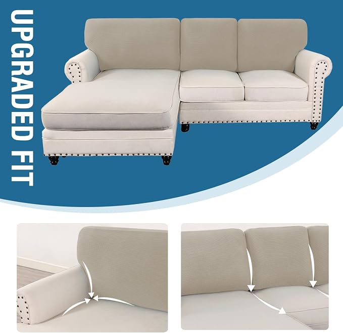 H.VERSAILTEX Backrest Cushion Covers Sectional Couch Back Cushion Covers - Image 7