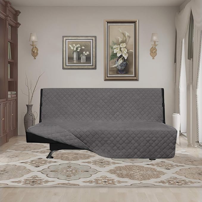 Easy-Going Reversible Couch Cover, Large Futon Sofa, Water Resistant Furniture - Image 2