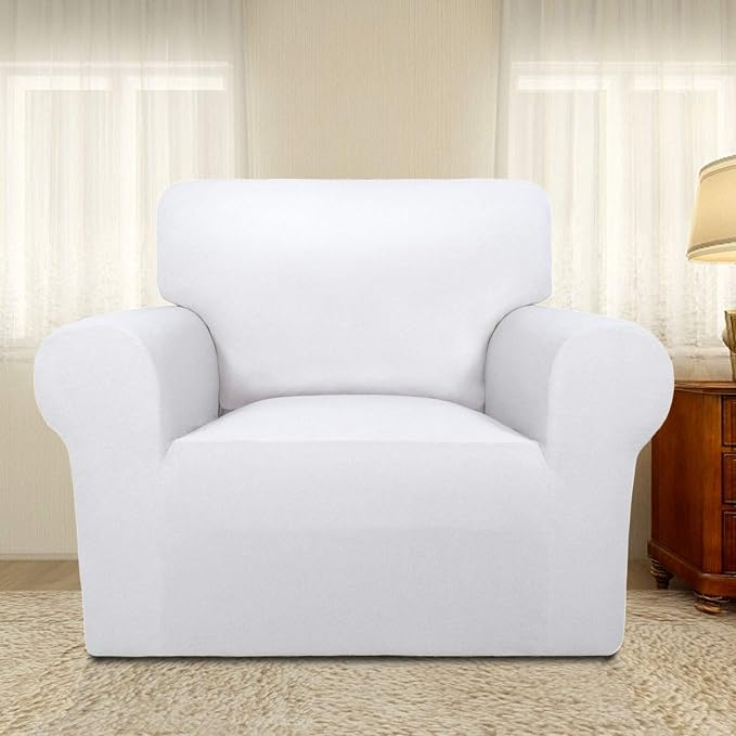 PureFit Super Stretch Chair Covers Fleece Couch Covers - Image 2