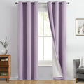 Yakamok Lilac 100% Blackout Curtains 96 Inches Long by Yakamok
