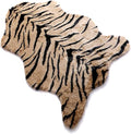 Tiger Print Rug, Faux Cowhide Area Rug Animal Printed Carpet Skin Fur Luxury by Seek4comfortable
