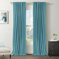 Faux Linen Total Blackout Curtains by 100BlackoutShield