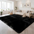 9x12 Area Rug Fluffy Shaggy Ultra Soft Faux Fur Non-Slip Machine Washable Carpet by Unknown