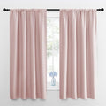 NICETOWN Blackout Curtains for Living Room, Blush Pink, 2 Panels, 42 by 63 by NICETOWN