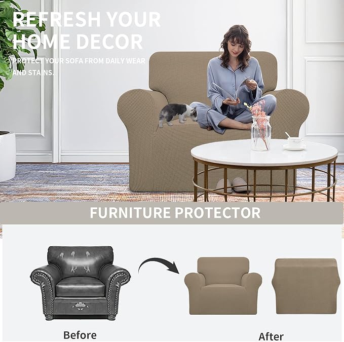 Easy-Going Stretch Oversized Chair Slipcover - Image 4