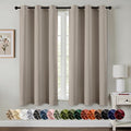 MIULEE Blackout Curtains for Bedroom 2 Panels 40 x 45 Inch Long Stone | Thermal by MIULEE