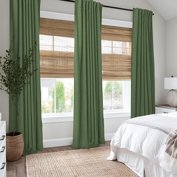 INOVADAY 100% Blackout Linen Curtains - Image 5