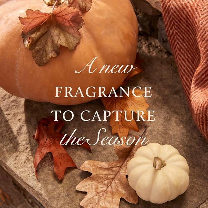 Thymes Petite Oil Reed Diffuser Set – Includes Reed Diffuser Sticks, Fragrance Oil, & Glass Bottle – Luxury Home Decor – Fall Decor – Fall Scents – Burnt Orange (Pumpkin Laurel, 4 fl oz)