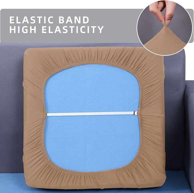 Waterproof Couch Cushion Covers, Stretch Sofa Seat Slipcovers | Stretch Fabric - Image 5