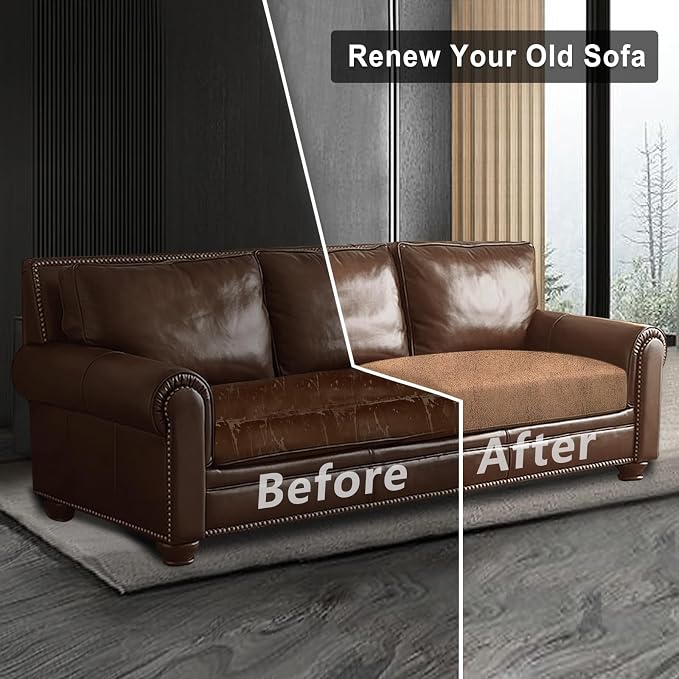 ANARACHON Leather Look Couch Cushion Covers Sofa Seat Slipcovers Sets Couches - Image 7