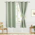 Blackout Curtains for Bedroom, 42 x 72 Inches Long, Seafoam Green | Thermal by Hiasan