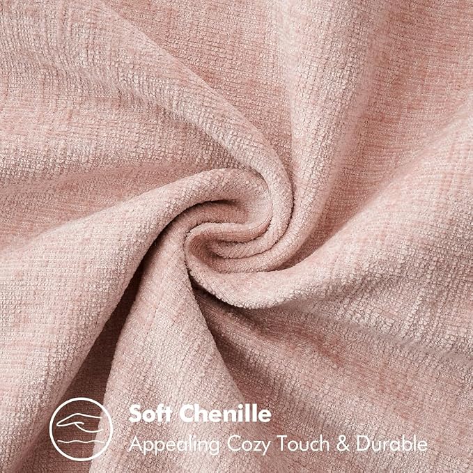 MIULEE Decorative Couch Throw Pillow Covers 16x16 Inch Pink 2 Pack | Farmhouse - Image 4