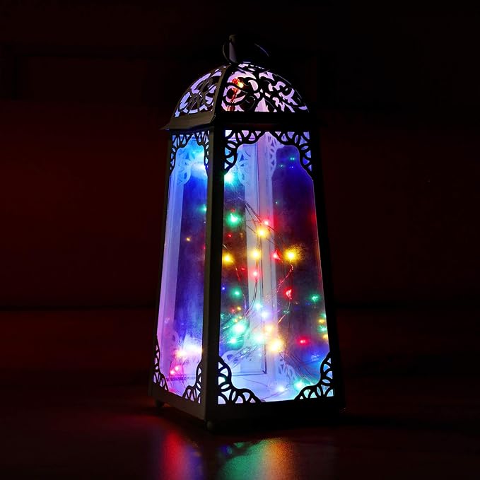 Mikasol Fairy Lights Battery Operated, 1 Pack Mini 3*AAA Battery Powered Copper Wire Led Starry String Lights Firefly Lights for Bedroom, Christmas, Parties, Decoration (5m/16ft Multi Color)