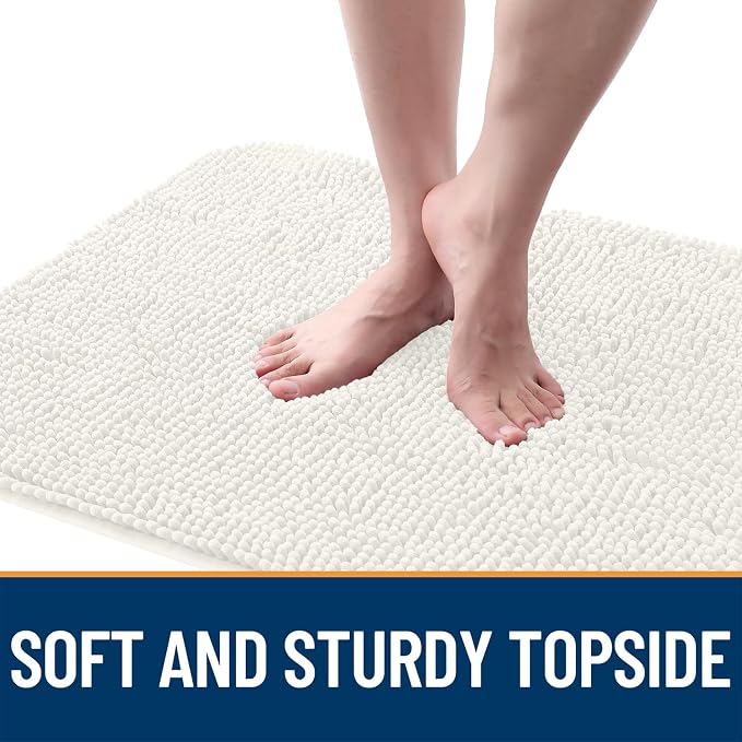 OLANLY Dog Door Mat for Muddy Paws 34x21, Super Absorbent Chenille Mud Mat | - Image 4