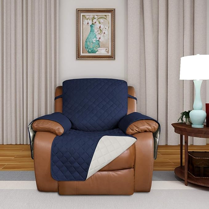 PureFit Reversible Recliner Chair Covers Couch Covers - Image 2