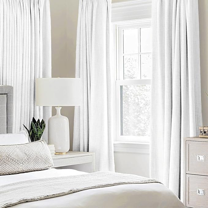MIULEE 100% Blackout Linen Curtains - Image 2