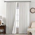AUSSPVOCT Pinch Pleated 95 Inch Linen Curtains 100% Blackout by AUSSPVOCT