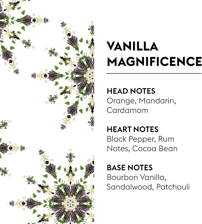 Maison Berger - Vanilla Magnificence - Lampe Berger Fragrance Refill Oil for Home Diffusers - Luxury Air Freshener with Bourbon Vanilla, Rum & Cocoa Notes - 16.9 Fl Oz (500ml)