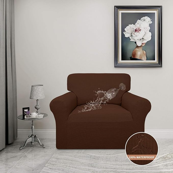 Easy-Going 100% Waterproof Chair Couch Cover, Stretch Jacquard Sofa Cover | - Image 2