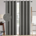 MIULEE 100% Blackout Linen Curtains by MIULEE