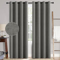 MIULEE 100% Blackout Linen Curtains by MIULEE