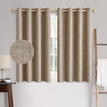 MIULEE 100% Blackout Linen Curtains by MIULEE