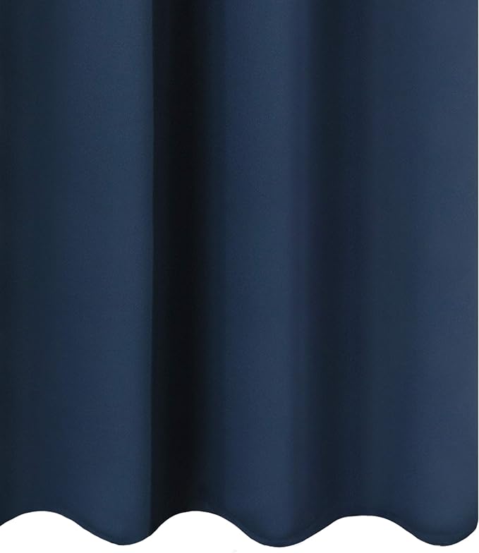 Navy Blue Thermal Blackout Curtains/38 x 63 Inch/Set of 2 Panels Room Darkening - Image 9