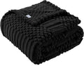 90x104 Inch Black King Size Blanket by LUSSENAHOME