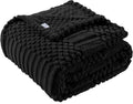 Black Throw Blanket by LUSSENAHOME