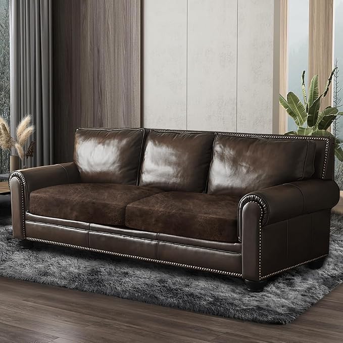 ANARACHON Leather Look Couch Cushion Covers Sofa Seat Slipcovers Sets Couches - Image 8