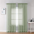 Bedroom Curtains 2 Panel Sets 84" Inch Length by OVZME