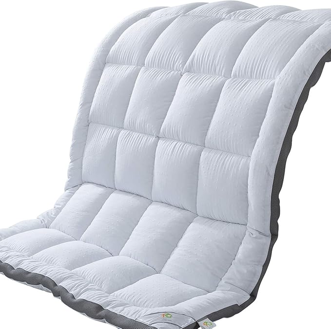 Mattress Topper Full & Mattress Pad Protector - Quality Plush Luxury Down Alternative Pillow Top - 2inch Extra Thick Mattress Cover(54"x75")