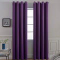 Yakamok Room Darkening Curtains 52x84 inch Length Purple-Living Room | 2 panels by Yakamok