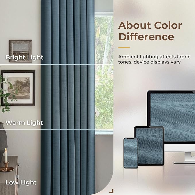 INOVADAY 100% Blackout Curtains - Image 7