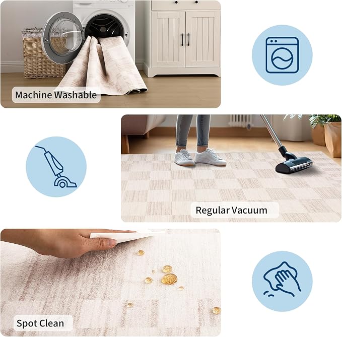 GarveeHome 2.5x8 Checkered Kitchen Runner Rug - Image 6