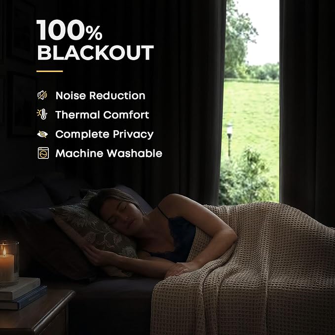 INOVADAY 100% Blackout Curtains - Image 2