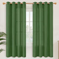 YoungsTex Forest Green Linen Curtains by YoungsTex