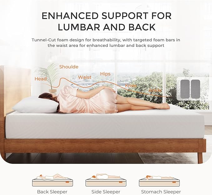 Sweetnight 12 Inch Queen Size Mattress in a Box for Pressure Relief & Motion Isolation, CertiPUR-US Certified Plush Memory Foam Queen Mattresses