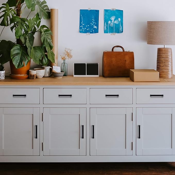 Ravinte 60 Pack 3 Inch Square Cabinet Handles - Matte Black Pulls for Kitchen Drawers and Cabinets - Hardware Handles