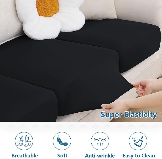 Milk Silk Couch Cushion Covers, Sofa Covers - Image 5