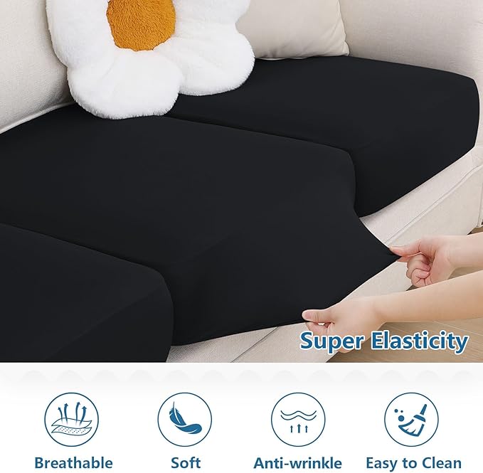 Milk Silk Couch Cushion Covers, Sofa Covers - Image 5