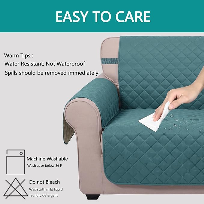 U-NICE HOME Reversible 23''Recliner Small Chair Cover, Pet Friendly, Elastic - Image 4