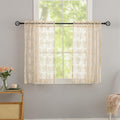 YJ YANJUN Vintage Lace Curtains 36 inch Length by YJYANJUN